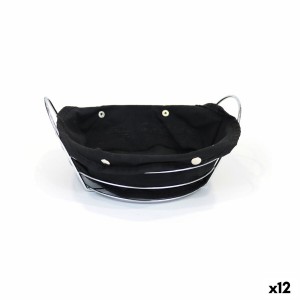 Brotkorb My Bar Schwarz Metall 26 x 23,5 x 11,2 cm (12 Stück) |  Kü...