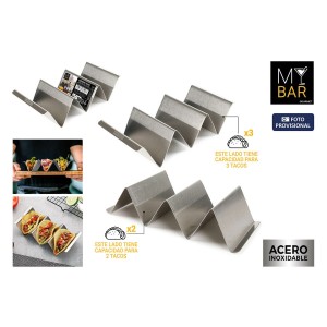 Taco Halter My Bar 22 x 10 x 5 cm 0,6 mm (24 Stück) |  Geschirr, Ta...
