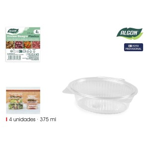 Mehrweg-Lebensmittelschalen Algon OPS 375 ml 16 x 12,7 x 4,7 cm (4 ...