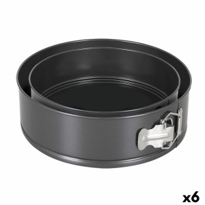 Kuchenspringform Quttin Schwarz 24 x 7+28 x 6,8 cm 2 Stücke (6 Stüc...