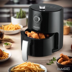 Heißluftfritteuse Basic Home Schwarz 1200 W 2,3 L |  Fritteusen   |...