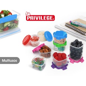 Lunchbox-Set Privilege 65 ml Mini 4 Stücke (24 Stück) |  Brotdosen,...