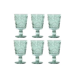 Gläsersatz Home ESPRIT türkis Kristall 345 ml (6 Stück) |  Gläser u...