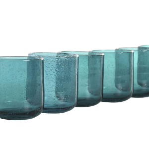 Gläserset Home ESPRIT türkis Kristall 320 ml (6 Stück) |  Gläser un...