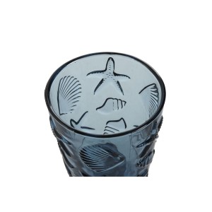 Gläsersatz Home ESPRIT Blau Kristall 345 ml (6 Stück) |  Gläser und...