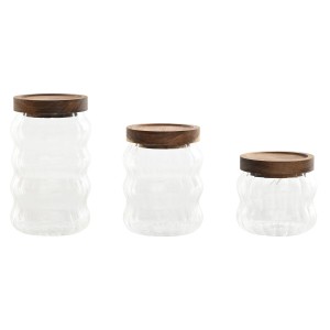 Set mit 3 Kanistern Home ESPRIT Durchsichtig natürlich 550 ml 750 m...