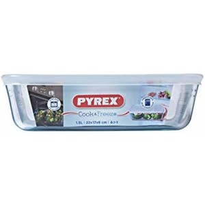 Lebensmittelbehälter Pyrex Weiß Durchsichtig rechteckig 1,5 L |  Ge...