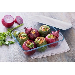 Lebensmittelbehälter Pyrex Weiß Durchsichtig rechteckig 1,5 L |  Ge...