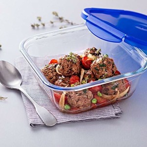 Lebensmittelbehälter Pyrex Blau Durchsichtig 800 ml (2 Stück) |  Ge...