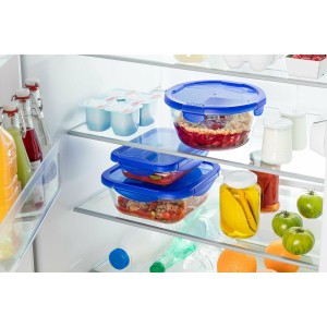 Lebensmittelbehälter Pyrex Blau Durchsichtig 800 ml (2 Stück) |  Ge...