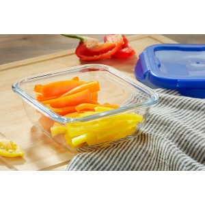 Lebensmittelbehälter Pyrex Blau Durchsichtig 800 ml (2 Stück) |  Ge...