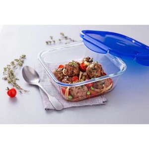 Lebensmittelbehälter Pyrex Blau Durchsichtig 800 ml (2 Stück) |  Ge...