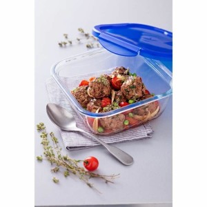 Lebensmittelbehälter Pyrex Blau Durchsichtig 800 ml (2 Stück) |  Ge...