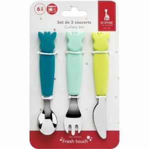 Essbestecke Sophie la Girafe Silikon |  Messer und Schleifsteine   ...