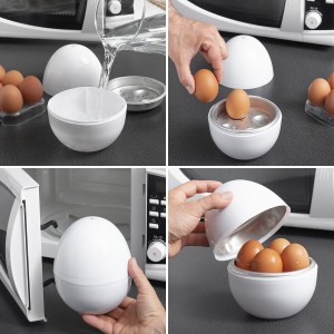 Eierkocher für die Mikrowelle mit Rezepten Boilegg InnovaGoods |  W...