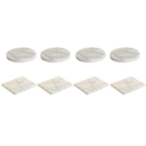 Untersetzer Home ESPRIT Messing Marmor (2 Stück) |  Untersetzer , P...