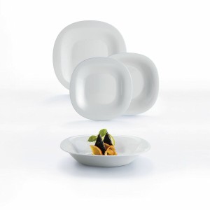 Dessertteller Luminarc Carine Grau Glas (Ø 19,5 cm) |  Geschirr, Ta...