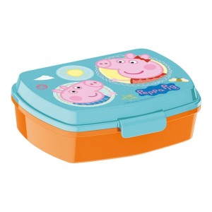 Brotdose für Sandwiches Peppa Pig Having fun Kunststoff Hellrosa (1...