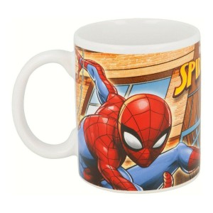 Henkelbecher Spider-Man Great power Blau Rot aus Keramik 350 ml |  ...