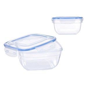 Lunch box Leknes 30104 Transparent polypropylene 1,5 L 17 x 10 x 17...