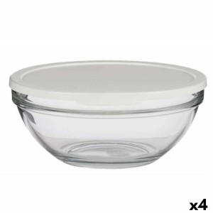 Runde Lunchbox mit Deckel Pasabahce Chefs Weiß 2,5 L 23,7 x 10,1 x ...