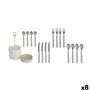 Besteck-Set Kinvara HQ223H10 Grau Edelstahl (8 Stück) |  Messer und...