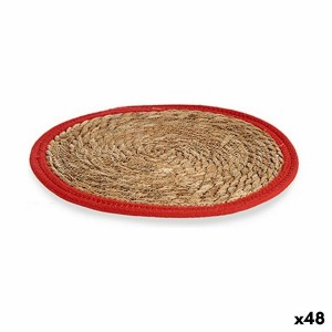 Untersetzer natürlich Rot 35 x 1 x 35 cm (48 Stück) |  Untersetzer ...