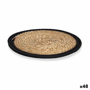 Untersetzer natürlich Schwarz 30 x 1 x 30 cm (48 Stück) |  Unterset...
