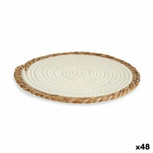 Untersetzer natürlich Weiß 30 x 1 x 30 cm (48 Stück) |  Untersetzer...