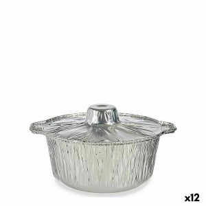 Kochtopf mit Deckel Kinvara 66105 Silberfarben Einwegartikel mit De...