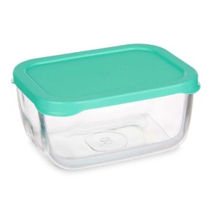 Lunchbox Pasabahce SNOW BOX grün Durchsichtig Glas Polyäthylen 420 ...