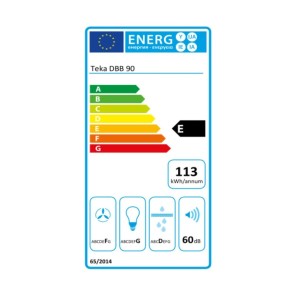 Konventioneller Rauchfang Teka DBB90 90 cm 380 m3/h 60 dB 195W |  D...