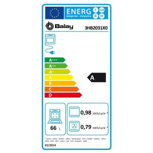 Multifunktionsherd Balay 3HB2031X0 66 L 3300W 66 L 50 W |  Öfen   |...