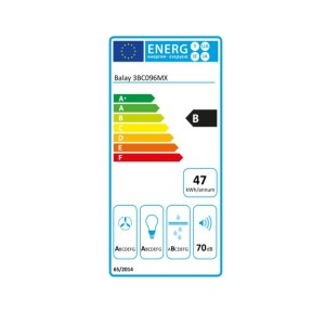 Konventioneller Rauchfang Balay 3BC096MX 90 cm 590 m3/h 70 dB 220W ...