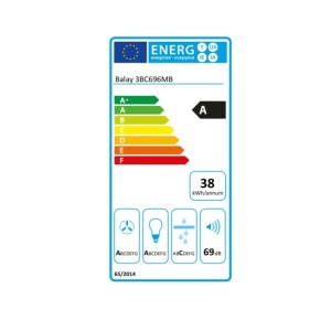 Konventioneller Rauchfang Balay 3BC696MB 90 cm 600 m3/h 69 dB 220W ...