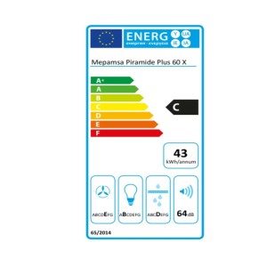 Konventioneller Rauchfang Mepamsa 320.0569.117 60 cm 290 m³/h 65W C...