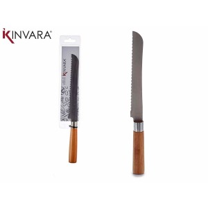 Wellenschliffmesser Kinvara KT116042B Holz Bambus Edelstahl |  Mess...