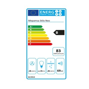 Konventioneller Rauchfang Mepamsa Stilo Neo 90 cm 700 m³/h 53 dB B ...