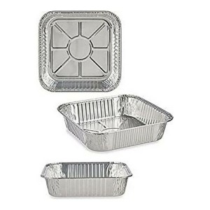 Tablettset Kinvara 23241 Silberfarben Aluminium 20,5 x 6,5 x 20,5 c...