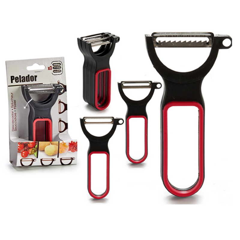 Schäler-Set CK98529 Schwarz Rot Stahl Kautschuk Polypropylen | Rei... Schäler-Set CK98529 Schwarz Rot Stahl Kautschuk Polypropylen | Rei...
