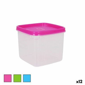Viereckige Lunchbox mit Deckel 750 ml karriert 12 x 12 x 10 cm (12 ...