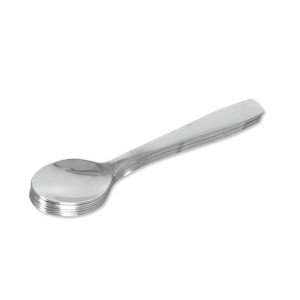 Teelöffel Quttin Madrid Tee Silberfarben 6 Stücke 12 Stück |  Messe...
