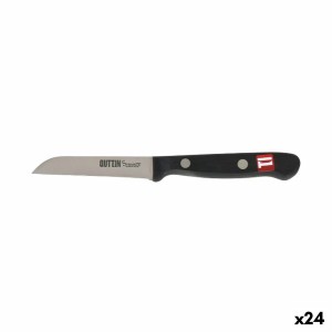 Schälmesser Quttin Sybarite Schwarz Silberfarben 8 cm (24 Stück) | ...