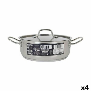 Topf mit Deckel Quttin Hotel Stahl ø 24 x 9 cm (4 Stück) |  Pfannen...