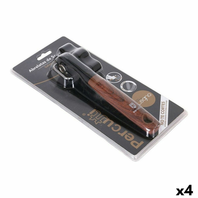 Dosenöffner Percutti Legno Braun Schwarz 17 x 13 x 5 cm (4 Stück) |... Dosenöffner Percutti Legno Braun Schwarz 17 x 13 x 5 cm (4 Stück) |...