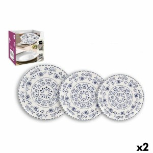 Geschirr Inde Blur Steingut (2 Stück) (12 pcs) |  Geschirr, Tablett...