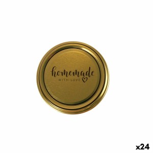 Deckelset Sarkap Homemade Gold 6 Stücke 7 x 0,8 cm (24 Stück) |  Br...