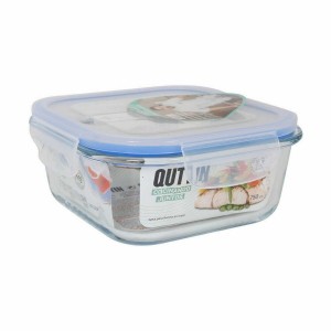 Viereckige Lunchbox mit Deckel Quttin Durchsichtig 750 ml 16 x 16 x...