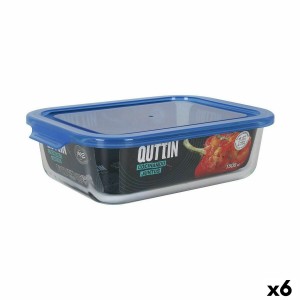 Rechteckige Lunchbox mit Deckel Quttin Blau rechteckig 23 x 17,5 x ...