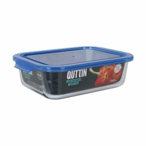 Rechteckige Lunchbox mit Deckel Quttin Blau rechteckig 23 x 17,5 x ...
